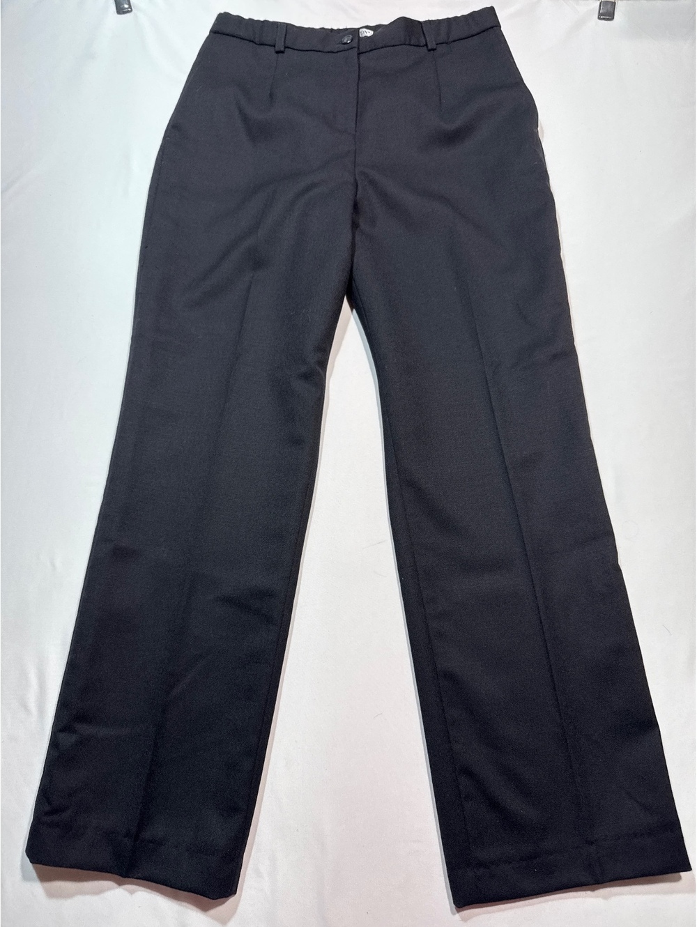 Pendleton Classic Black Virgin Wool Dress Pants Size 6 Made